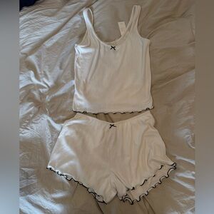 Abercrombie & Fitch Lounge Collection Tank Top and Shorts Set NWT